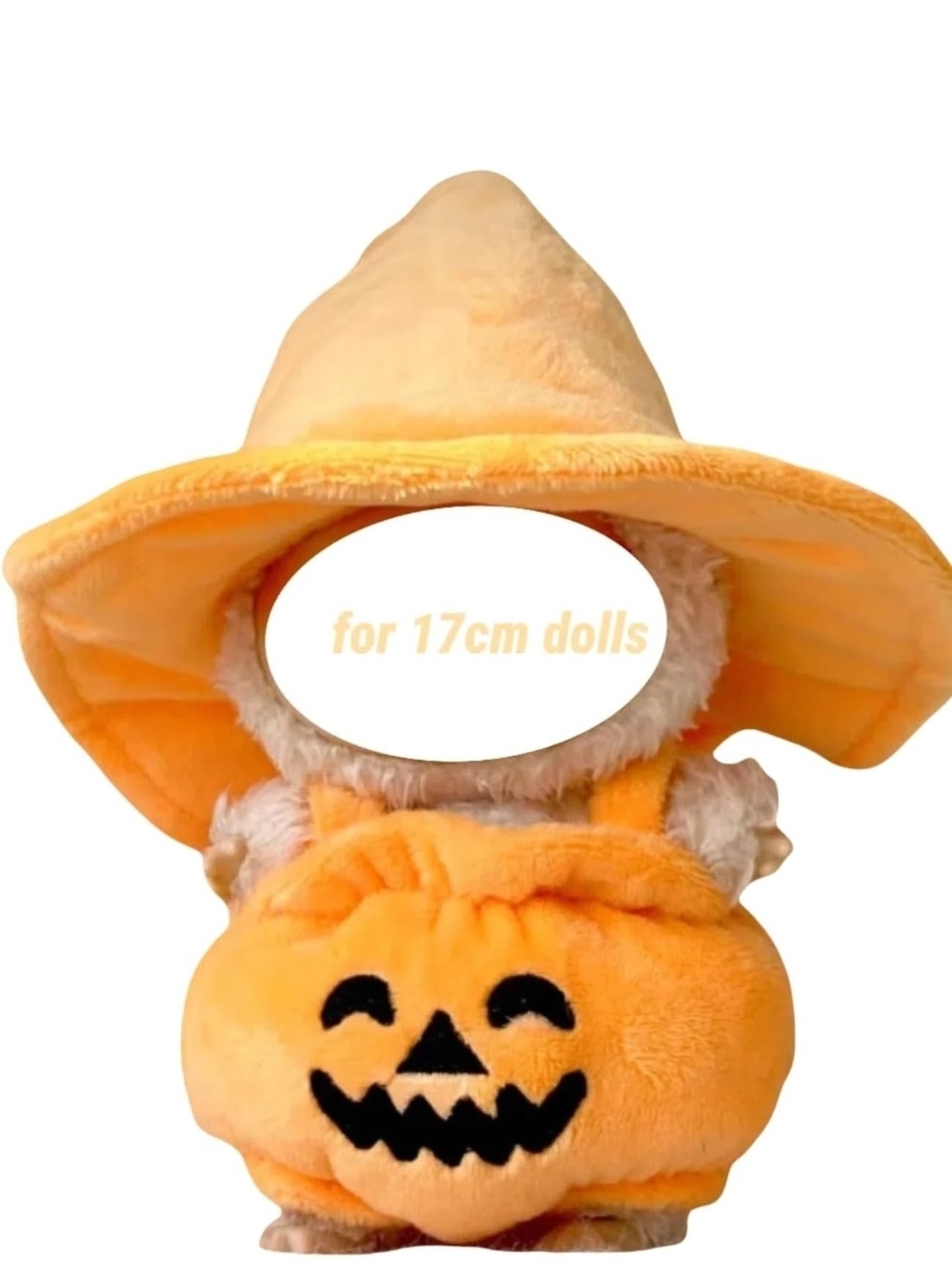 Labubu Orange Pumpkin Witch Hat Costume-NWT!